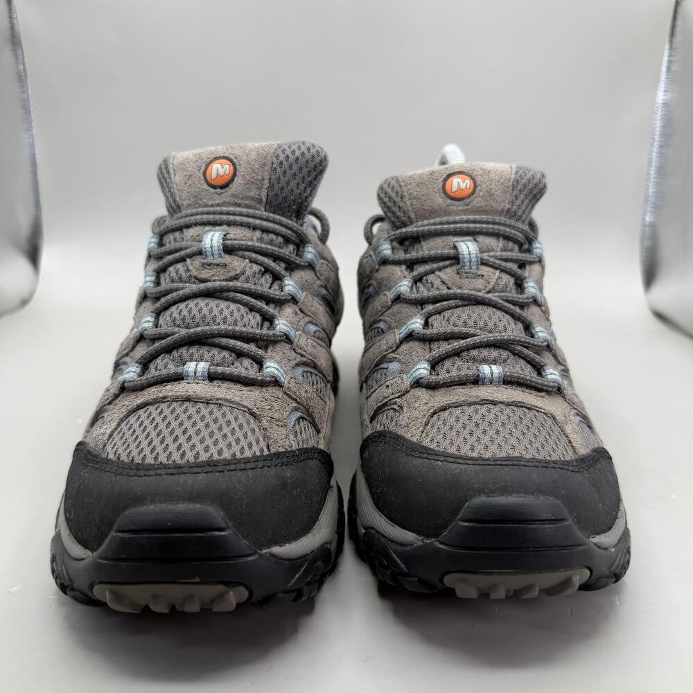 Merrell Moab 2 Hiking Shoes Womens Size 6.5 Gray Suede Mesh Vibram Trail J06026 - Picture 3 of 11